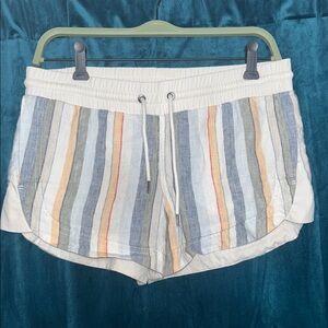 EUC Athleta Linen Blend Coastal Athletic Shorts